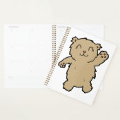 Waving Schattig lachend Beer Planner (Display)