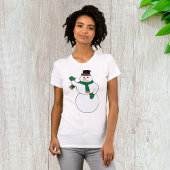 Waving Sneeuwman Vrouwen T-shirt