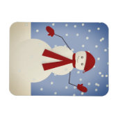 Waving Snowman Magneet (Horizontaal)