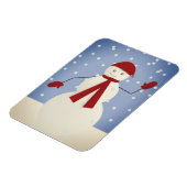 Waving Snowman Magneet (Linkerzijde)