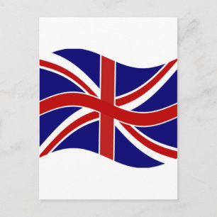 Waving Union Jack Briefkaart