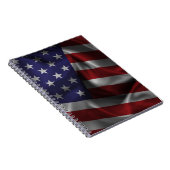 Waving USA Flag Notitieboek (Rechterzijde)