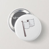Waving White-vlag Ronde Button 5,7 Cm (Voorkant /achterkant)
