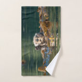 Waving Zee Otter Bad Handdoek (Handdoek)