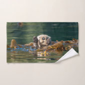 Waving Zee Otter Bad Handdoek (Handdoek)
