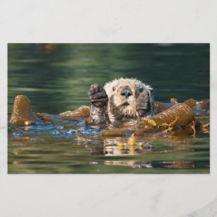 Waving Zee Otter Briefpapier