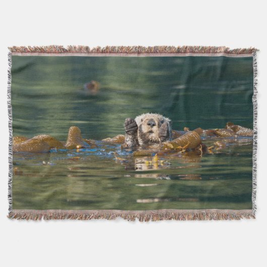 Waving Zee Otter Deken (Voorkant)