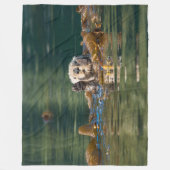 Waving Zee Otter Fleece Deken (Voorkant)