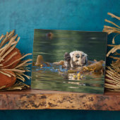 Waving Zee Otter Fotoplaat (Zijkant)