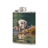 Waving Zee Otter Heupfles (Links)