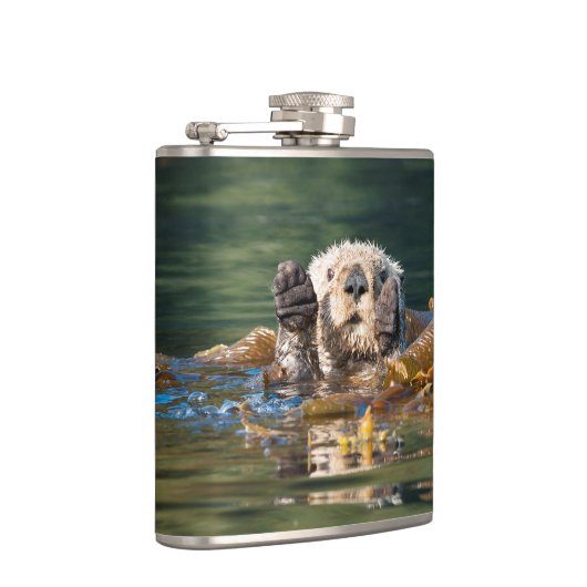 Waving Zee Otter Heupfles (Rechts)