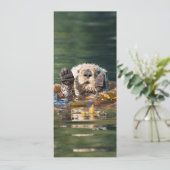 Waving Zee Otter Kaart (Staand voorkant)