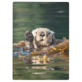 Waving Zee Otter Klembord (Achterkant)