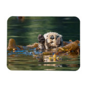 Waving Zee Otter Magneet (Horizontaal)