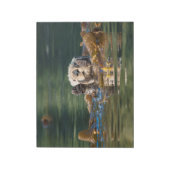 Waving Zee Otter Notitieblok (Linkerzijde)