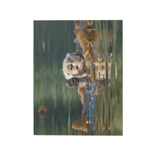 Waving Zee Otter Notitieblok (Linkerzijde)