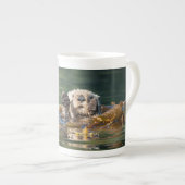 Waving Zee Otter Porselein Kop (Voorkant rechts)