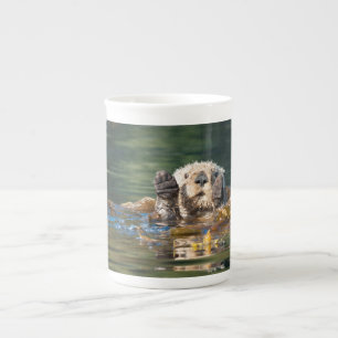 Waving Zee Otter Porselein Kop