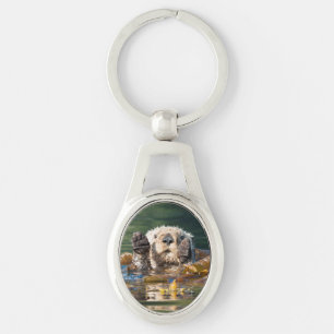 Waving Zee Otter Sleutelhanger