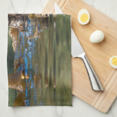 Waving Zee Otter Theedoek (Quarter Fold)