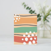 Wavy abstract Briefkaart voor moderne kunst (Staand voorkant)