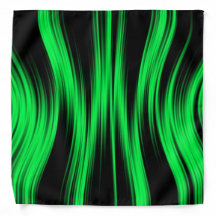 Wavy Abstract Neon Green en Black