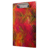 Wavy Abstract patroon in rood Klembord (Links)