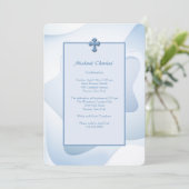 Wavy Abstracte uitnodiging tot religieuze overtuig (Staand voorkant)