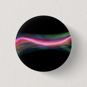 Wavy achtergrond met kleurrijke lijnen ronde button 3,2 cm
