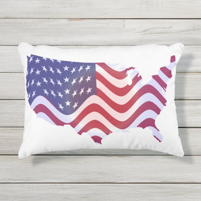 WAVY AMERICAN FLAG BUITENKUSSEN (Voorkant)
