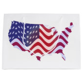 WAVY AMERICAN FLAG GROOT CADEAUZAKJE (Voorkant)