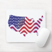 WAVY AMERICAN FLAG MUISMAT (Met muis)