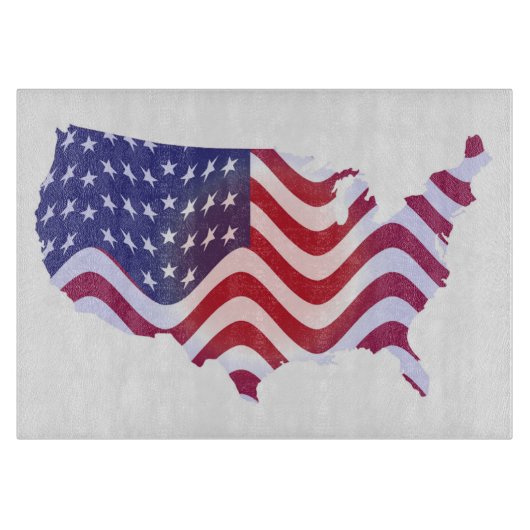 WAVY AMERICAN FLAG SNIJPLANK (Voorkant)