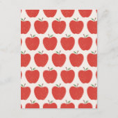 Wavy Apple Preschool Graduation Party Invitation Kaart (Achterkant)