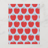 Wavy Apple Preschool Graduation Party Invitation Kaart (Achterkant)