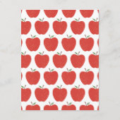 Wavy Apple Preschool Graduation Party Invitation Kaart (Achterkant)