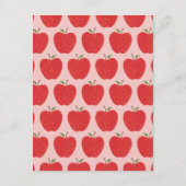 Wavy Apple Preschool Graduation Party Invitation Kaart (Achterkant)