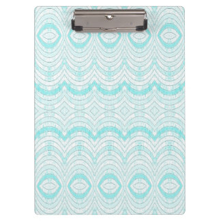 Wavy Aqua Geometric Pattern Klembord