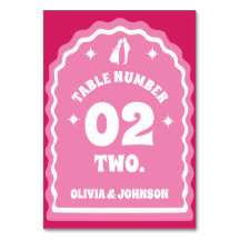 Wavy Arch Pink & Magenta Couples Foto