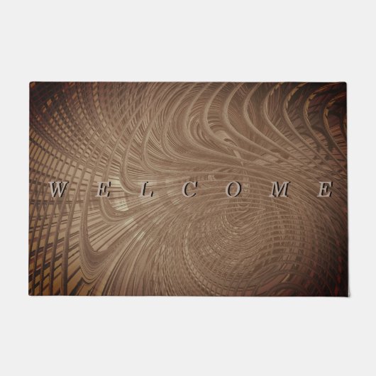 Wavy Art Brown Doormat Deurmat (Voorkant)