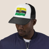 Wavy Ashanti Flag Trucker Pet (In situ)