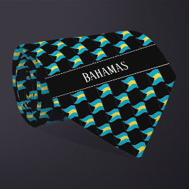 Wavy Bahamas Vlag Patroon Stropdas