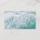 Wavy Beach Modern Wedding Rsvp Card Informatiekaartje (Achterkant)