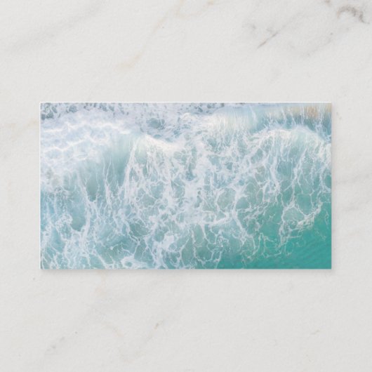 Wavy Beach Modern Wedding Rsvp Card Informatiekaartje (Achterkant)