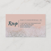 Wavy Beach Modern Wedding Rsvp Card Informatiekaartje (Voorkant)
