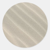 Wavy Beach Sand Ronde Sticker (Voorkant)