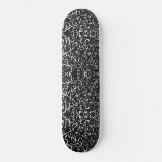 WAVY BLACK EN WHITE PERSOONLIJK SKATEBOARD (Voorkant)