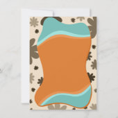 Wavy bloemen verjaardagskaart kaart (Achterkant)