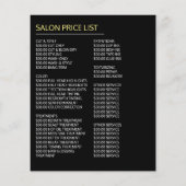 Wavy Blonde Hair, Hair Stylist, Hair Salon Advert Flyer (Achterkant)