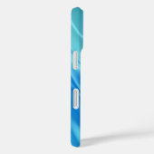 Wavy Blue Abstract Case-Mate iPhone Case (Achterkant / Rechts)